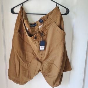 Lucky Brand Linen Blend Shorts Brown/ Beige